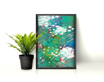 Nenuphar - abstract - originale - abstract paint - wall art
