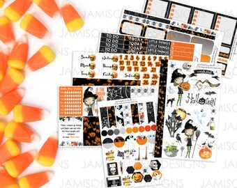 Witchy Woman planner stickers , * Choice of skin-tone *, Happy Planner, ECLP, KikkiK, Filofax, Midori, MAMBI