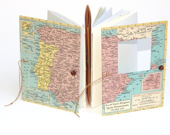 Spain Travel Journal - Notebook with Pockets and Envelopes - Personalized for You