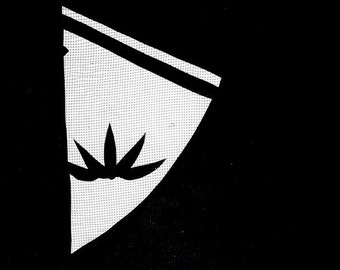 Japanese Stencil - Kimono Stencil - Vintage Stencil - Kimono Katagami - Bamboo Stencil - Bamboo Leaf (ST9)