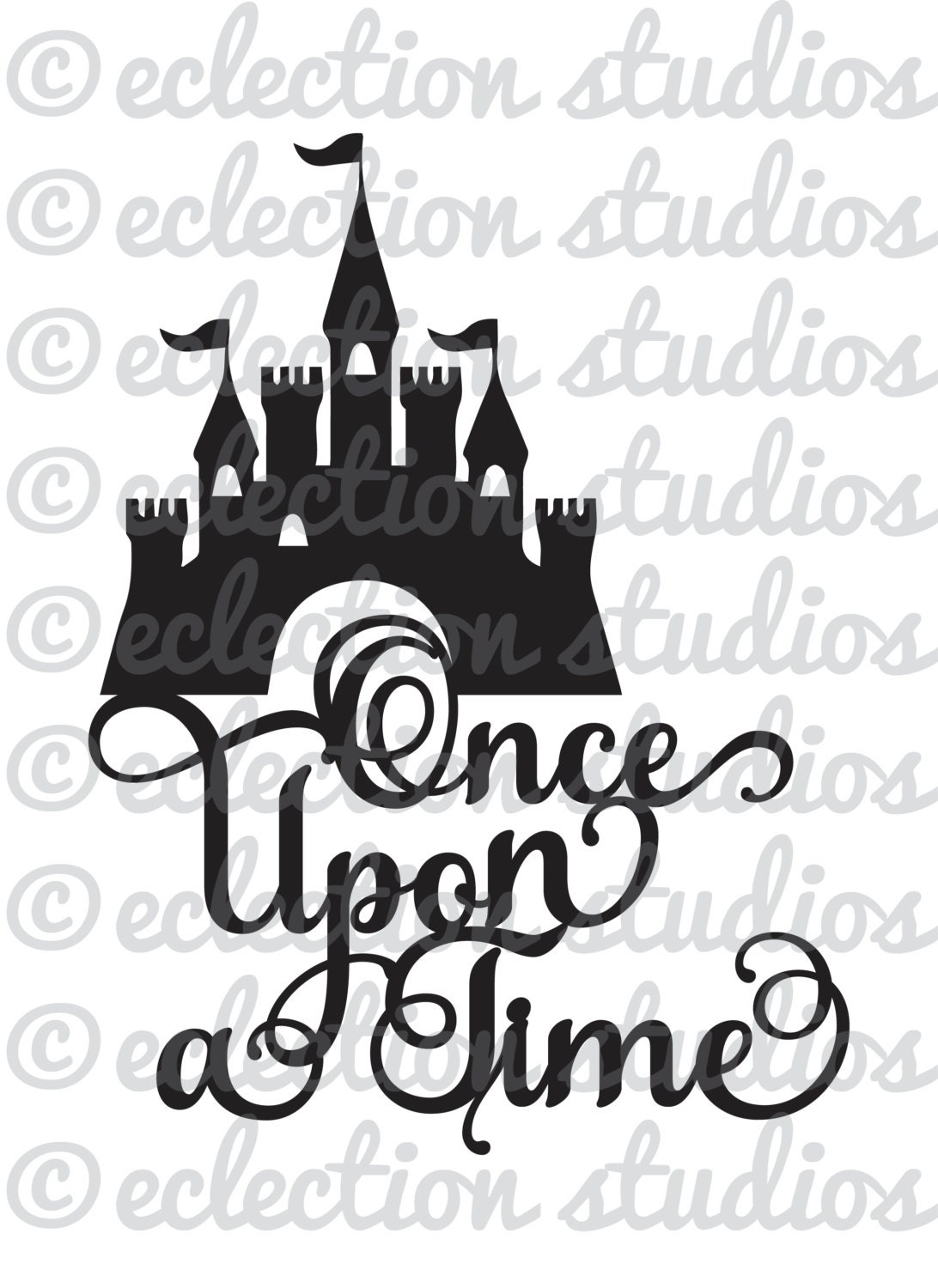 Download Princess Castle SVG Once Upon A Time magical birthday cake