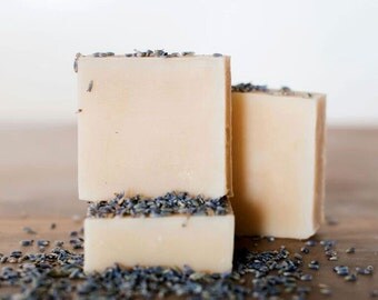 natural Lavender Soap, goat milk soap, bar soap, handmade soap, queen of the meadow, natural soap, 3.5 oz