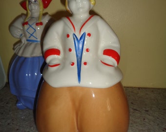 Charming Vintage Pottery Guild Dutch Boy Cookie Jar