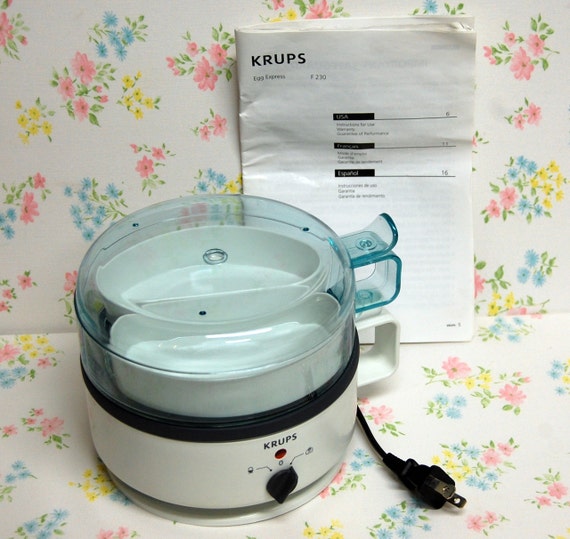 Krups Egg Cooker & Poacher Hard Boil Steamer AUTOMATIC Boils 7