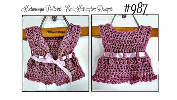 crochet pattern vest newborn Crochet Newborn yrs, 6   children, kids,  hour one PATTERN child, vest