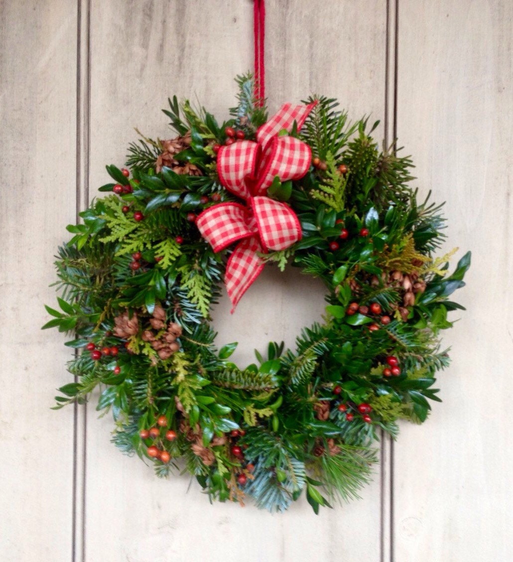 small fresh evergreen christmas wreath or by nhwoodscreations small fresh evergreen christmas wreath or by nhwoodscreations