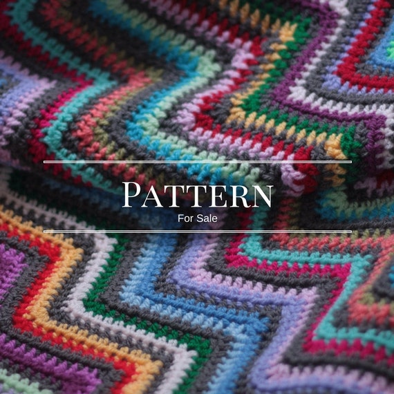 Crochet ripple blanket pattern