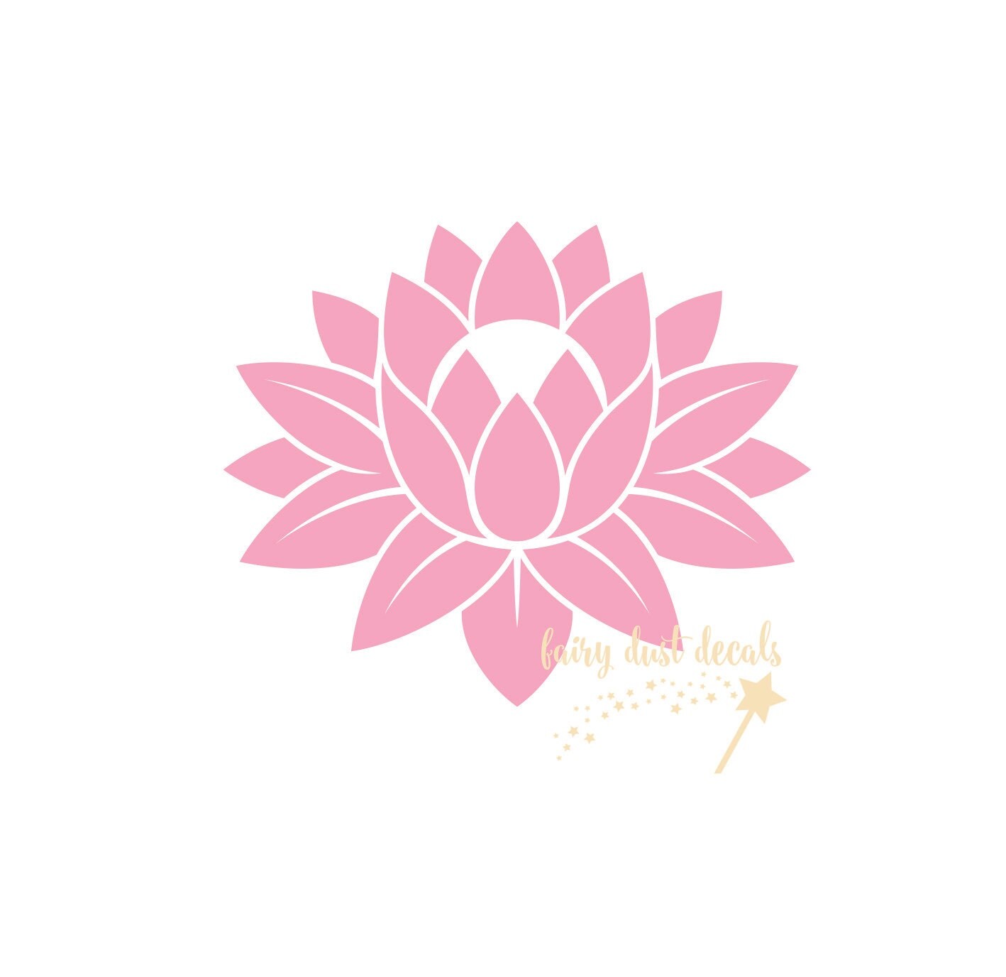 Lotus Flower Wall Decal yoga flower wall decal vinyl