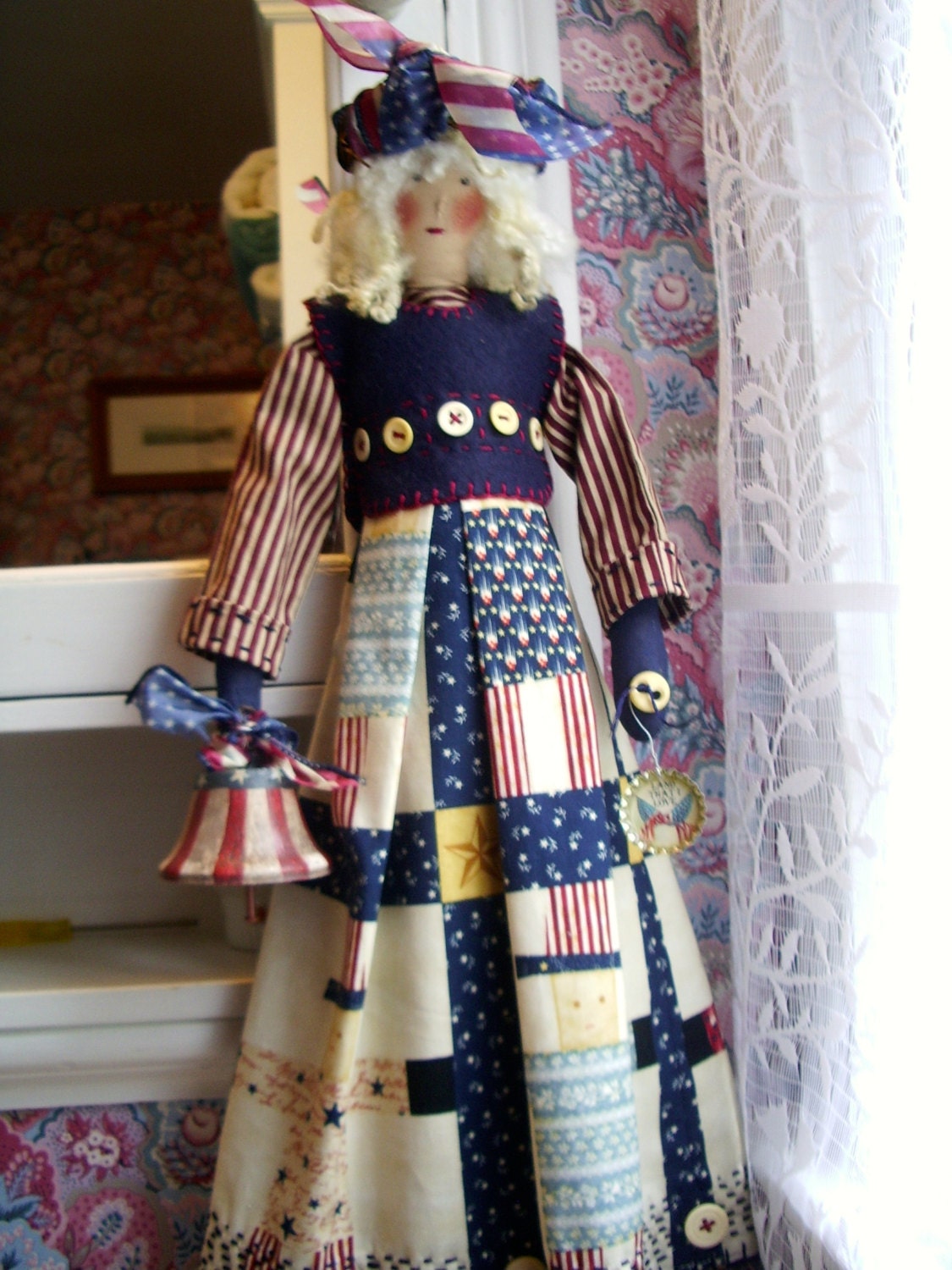 Handmade Folk Art Primitive 22 Doll Patriotic Lady   Il Fullxfull.1021130759 63zv 