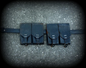 Bandolier Bandoleer Steampunk gothic Victorian military pirate Gun Holster BELT PostApocalyptic purse bag ammo pouch