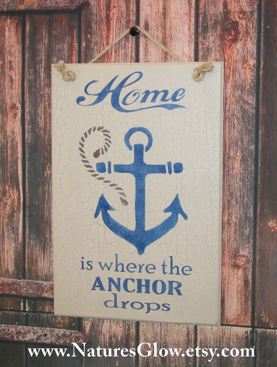 Home is Where the Anchor Drops Subway Sign by NaturesGlow
