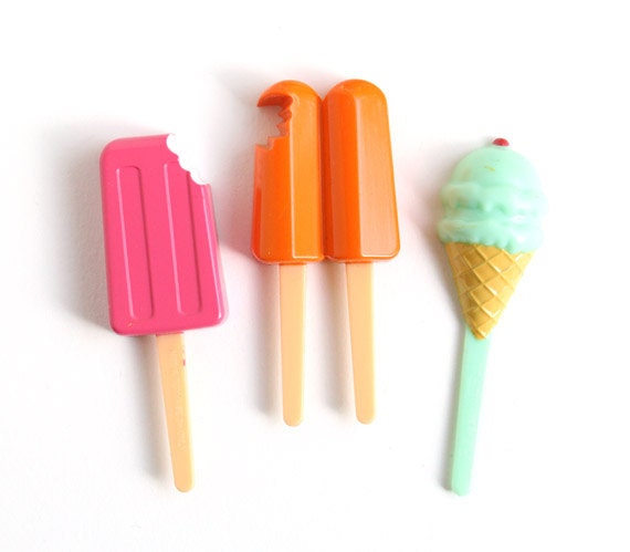 Popsicle Cupcake Picks, Ice Cream Cupcake Toppers, Summer Party, Ice Cream Social (12) Il_570xn
