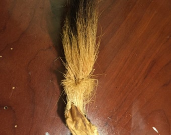 Brain taned deer tail
