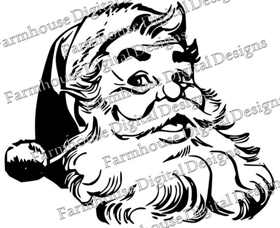 Download Santa 1 .SVG/.DXF/.PNG for use w/ Silhouette Studio and