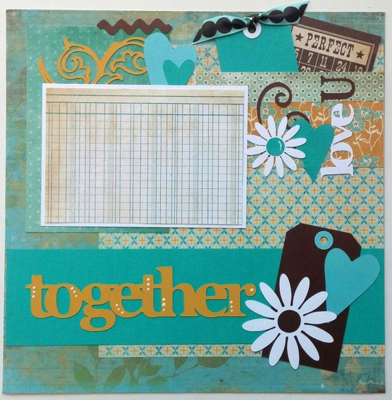 Love Scrapbook Pages 12x12 Premade Layout by ohioscrapper