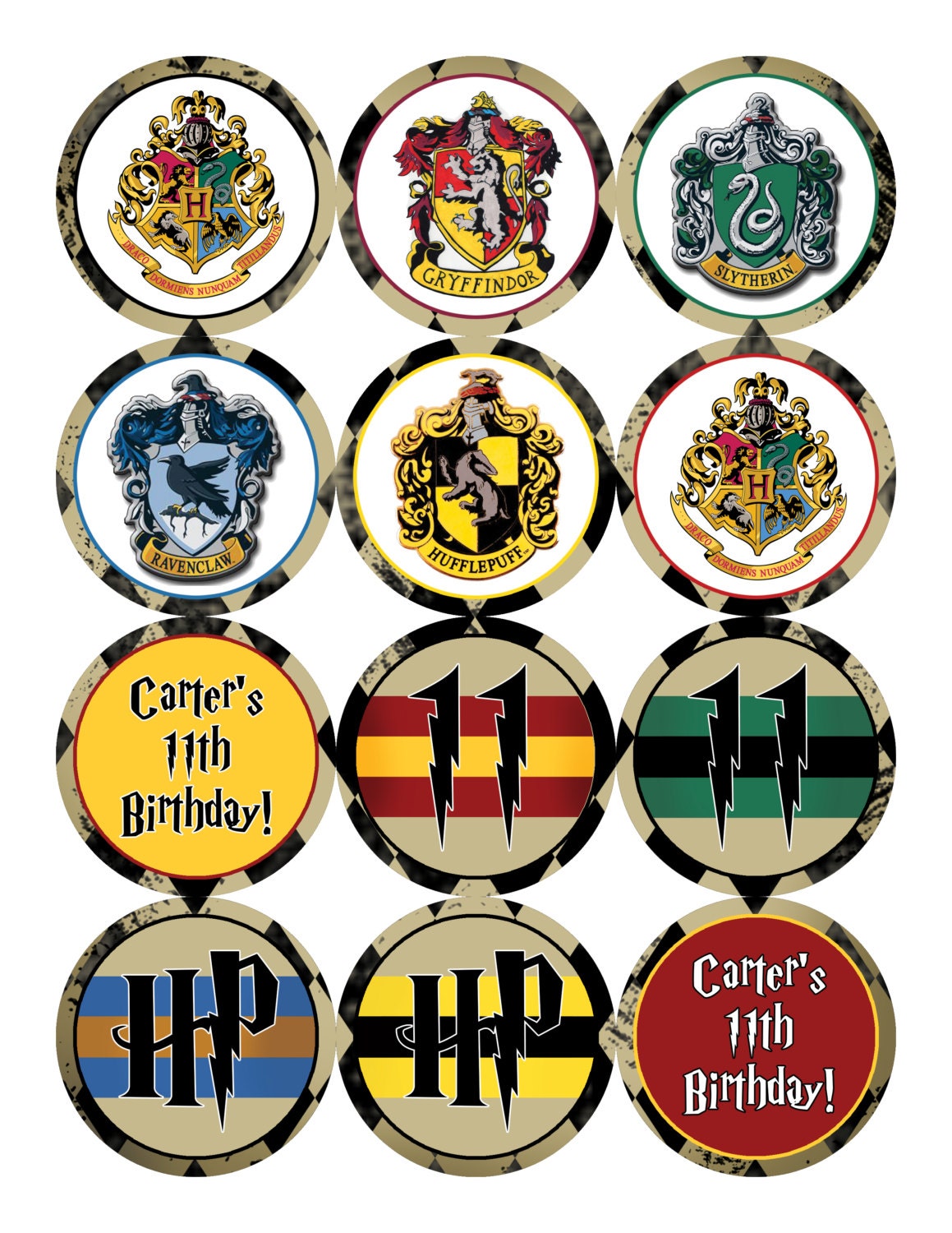 Harry Potter Cupcake Toppers