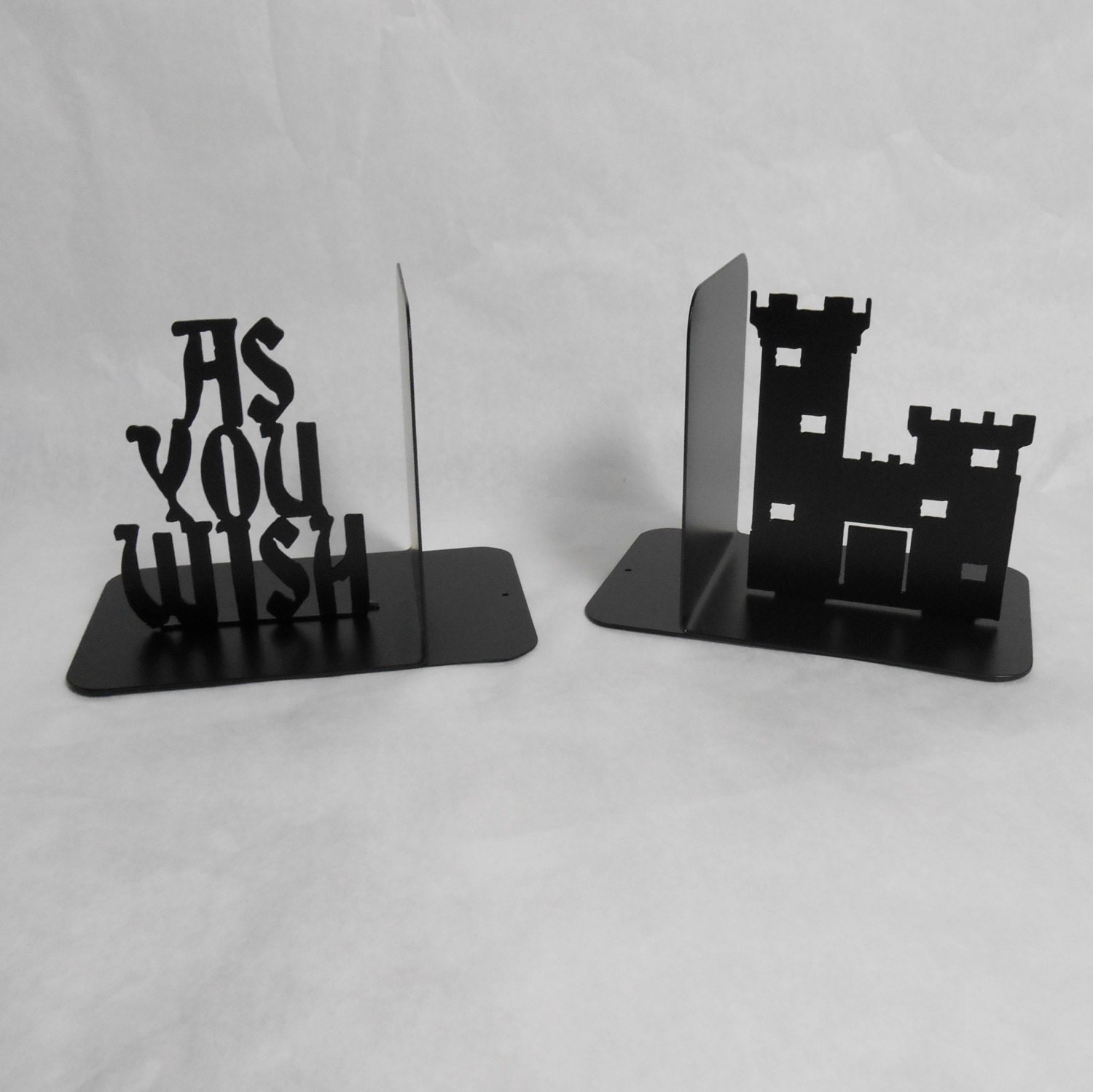 As You Wish Metal Art Bookends Castle Movies Books The