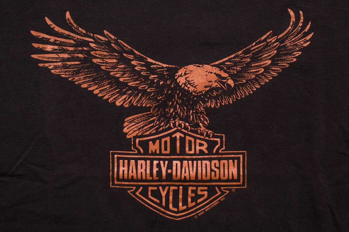 Harley-Davidson Eagle Logo T-Shirt Motorcycles Aruba Tee