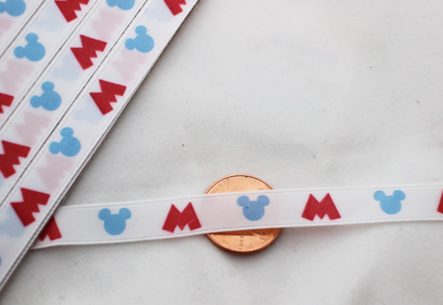 3/8 Mickey Mouse Satin Ribbon