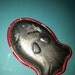 vintage tin small koi fish rattle made in Japan excellent