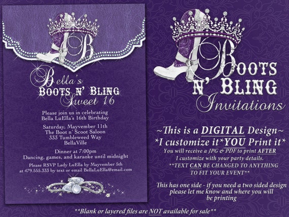 Bling Quinceanera Invitations 8