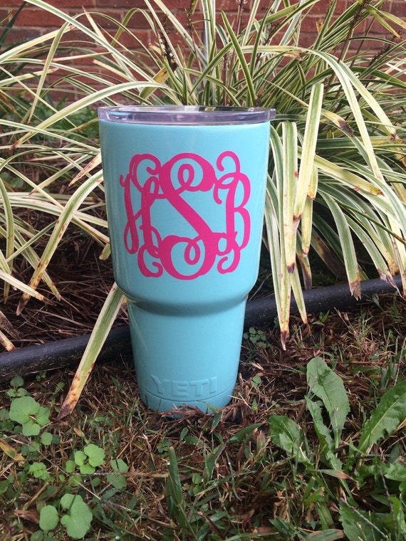 Items similar to Custom painted Yeti rambler tumbler triple insulated turquoise blue mint FREE