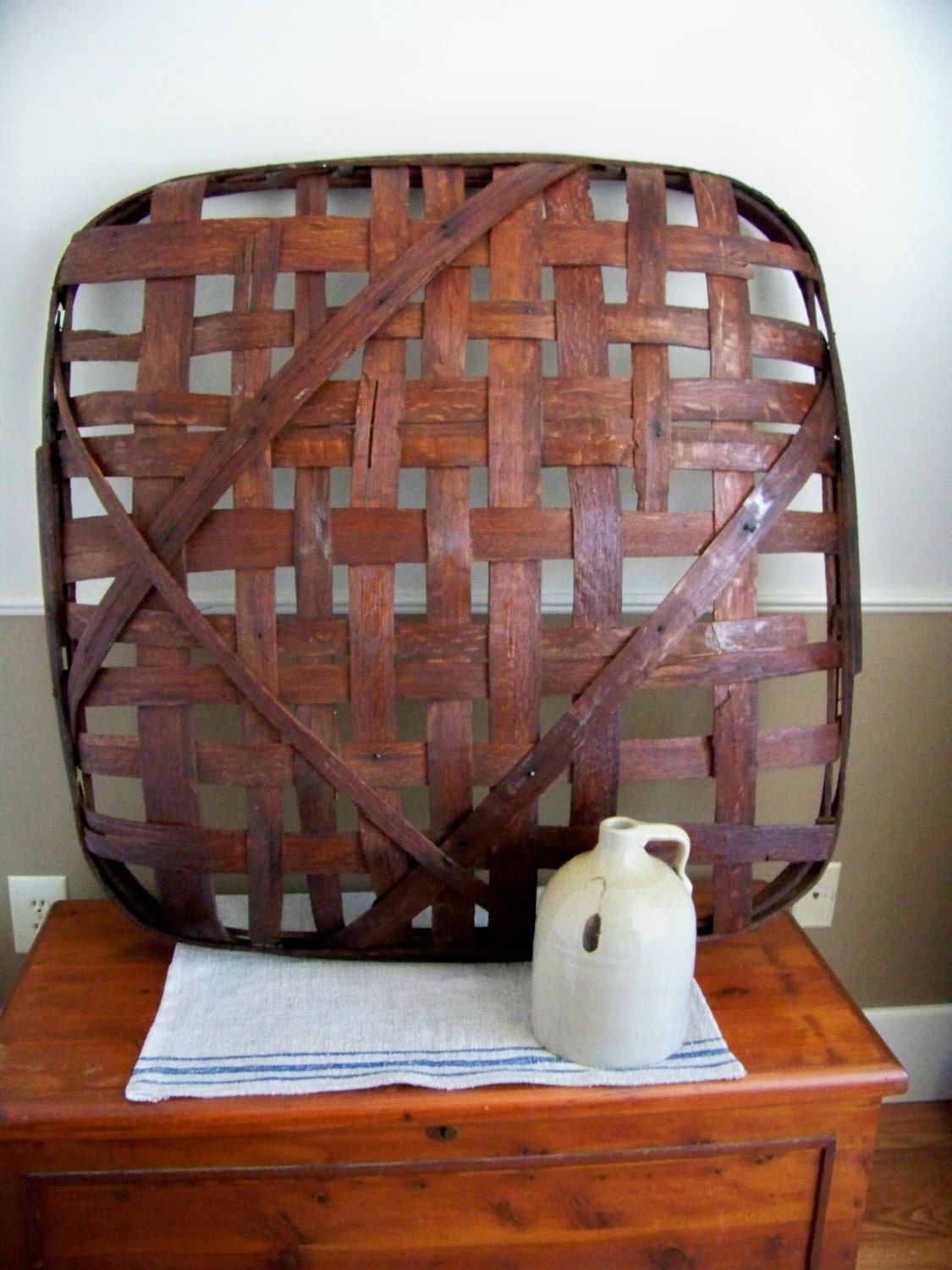 Authentic 41 X 41 Tobacco Basket Kentucky