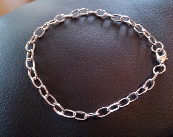 Charm Bracelets Antiqued Silver Bracelets Link Chain Bracelets Cable Bracelets Link Bracelets BULK Bracelets 10 pieces Wholesale Bracelets