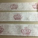 Vintage Style Ribbon Crown Ribbon French Script Ribbon