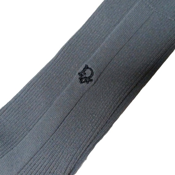 Men's Vintage Nylon Socks 70s Dior Grey Socks