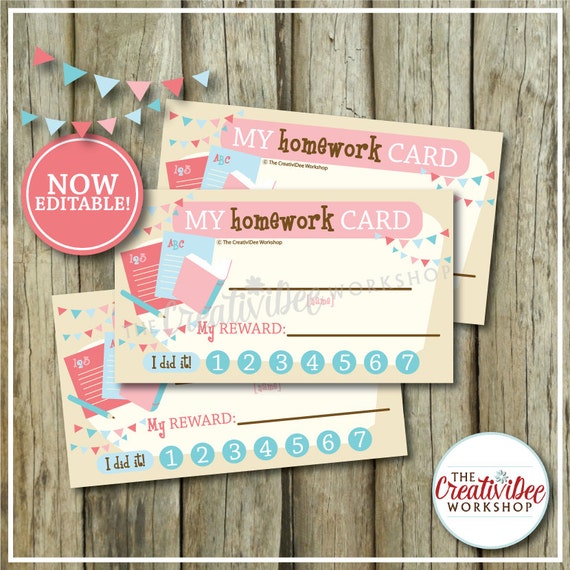 No homework pass printable coupon image