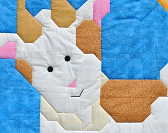 Billy Goat Baby Quilt pattern as PDF