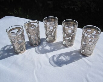 Sterling Overlay Shotglasses Made in Mexico