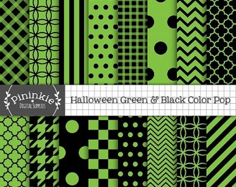 50% OFF SALE Halloween Digital Scrapbook Paper by Pininkie on Etsy