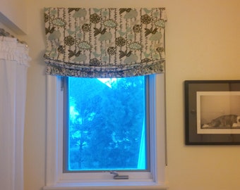 Flat Roman Shades 24W x 60L