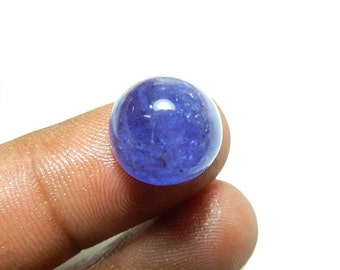 Tanzanite Cabochon Gemstone Deep Blue color Size 13x13MM 14.2Ct AAA Quality Natural Blue Wholesale Price