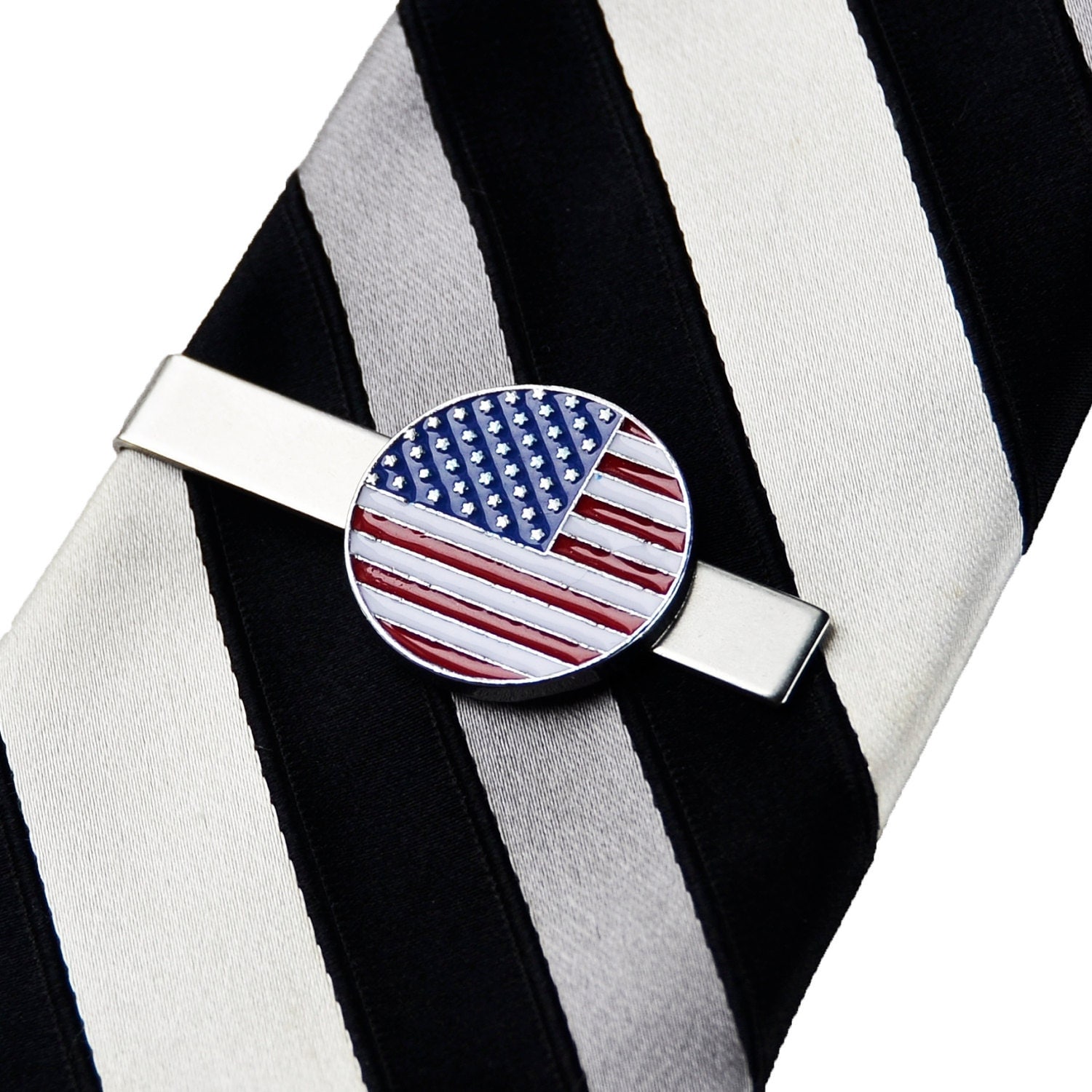 patriotic tie clips
