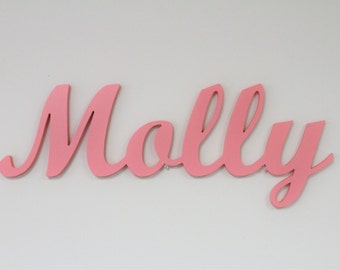 PAINTED Wooden Name Sign Plaque - Kids Wooden Name -Baby Room Decor- Personalized Wooden Name-Wooden Wall Letters- Wall Art- Wood Sign