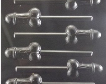 Slender Penis Lollipop Adult Chocolate Candy Mold