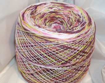 Crochet Cotton - Hand Dyed - Size 10 - Bon-Bon II - Large Project Size - 150, 200, 250 or 300 Yards