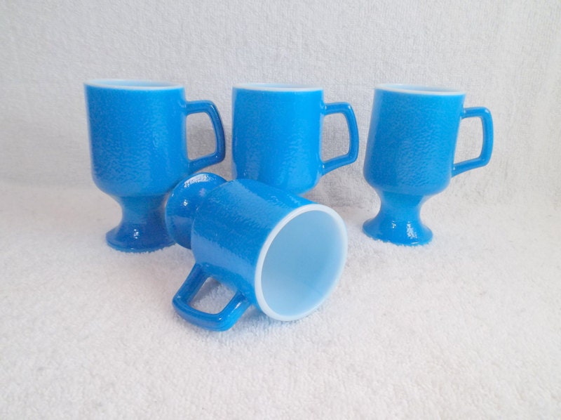 Blue Coffee Mugs Vintage