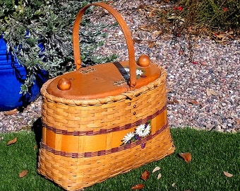 Paint picnic basket | Etsy