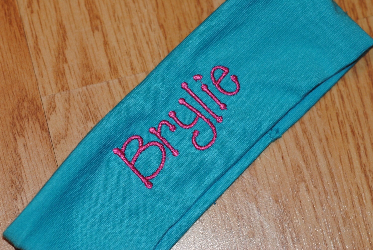 Personalized Embroidered headbands birthday presents