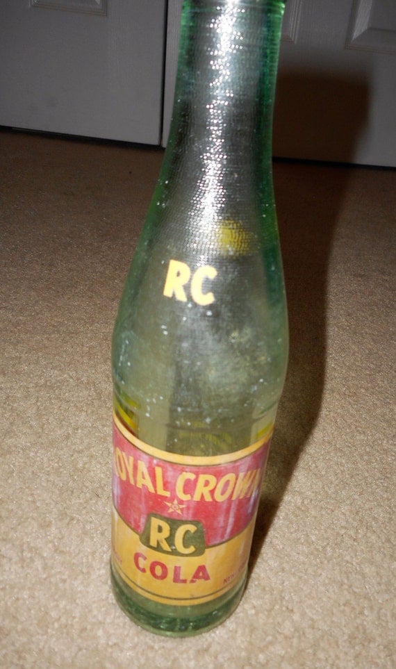 Royal Crown Rc Cola Vintage Soda Bottle Copyright Nehi