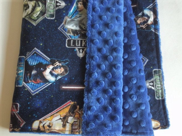 Star Wars Baby Blanket Security Blanket Lovey With Minky