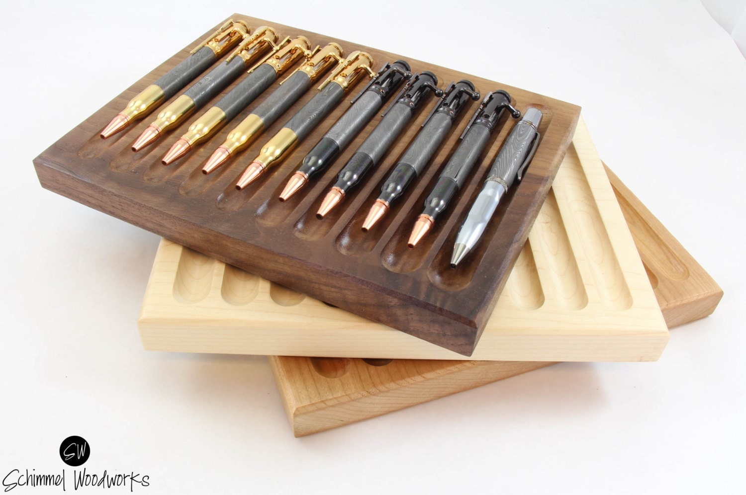 PICK YOUR WOOD Fountain Pen Display Pen Rest or drawer
