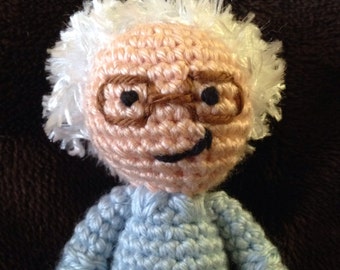 CROCHET PATTERN - Bernie Sanders crochet doll pattern feel the bern