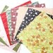 Origami paper pack, chiyogami scrapbook paper, printed origami sheets, colorful variety patterns, craft supplies