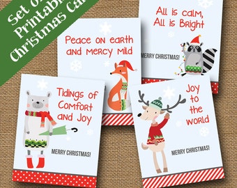 kids printable christmas cards woodland animal christmas cards for children diy printable christmas - Printable Holiday Cards For Kids kids printable christmas cards woodland animal christmas cards for children diy printable christmas - Printable Holiday Cards For Kids