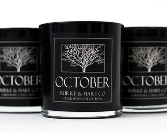 Darkwave Collection - Amber & Mahogany - October - Black Candle
